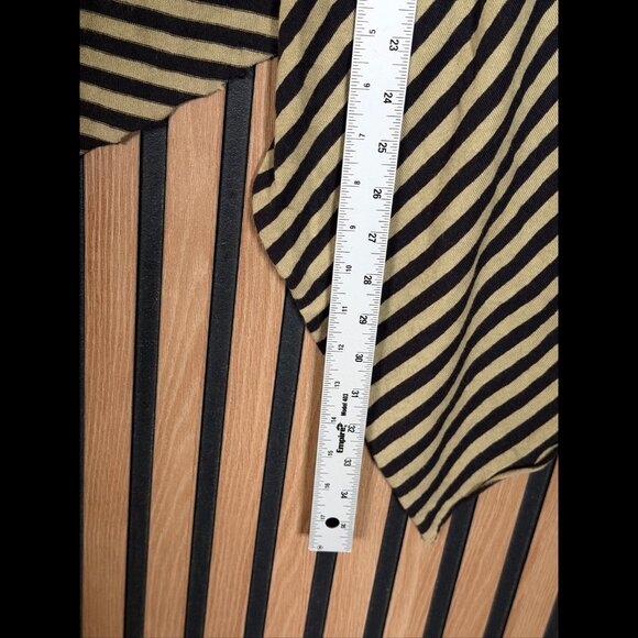 Free People Poncho XL Mens Green Black Cold Shoulder Popover Top Stretch - Picture 4 of 7